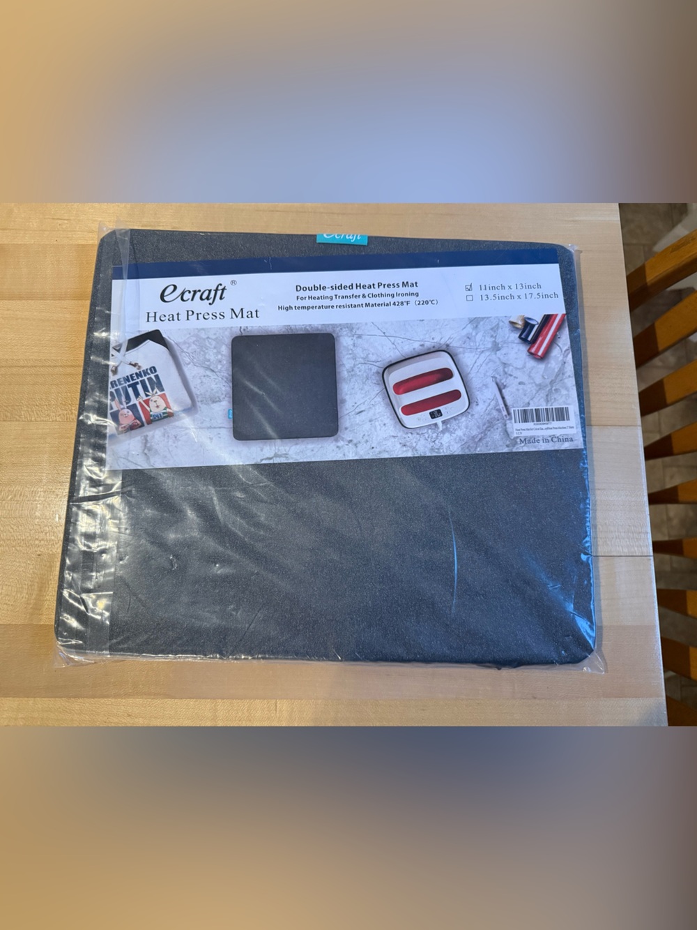 Double sided heat tape mat and Teflon sheet for heat press